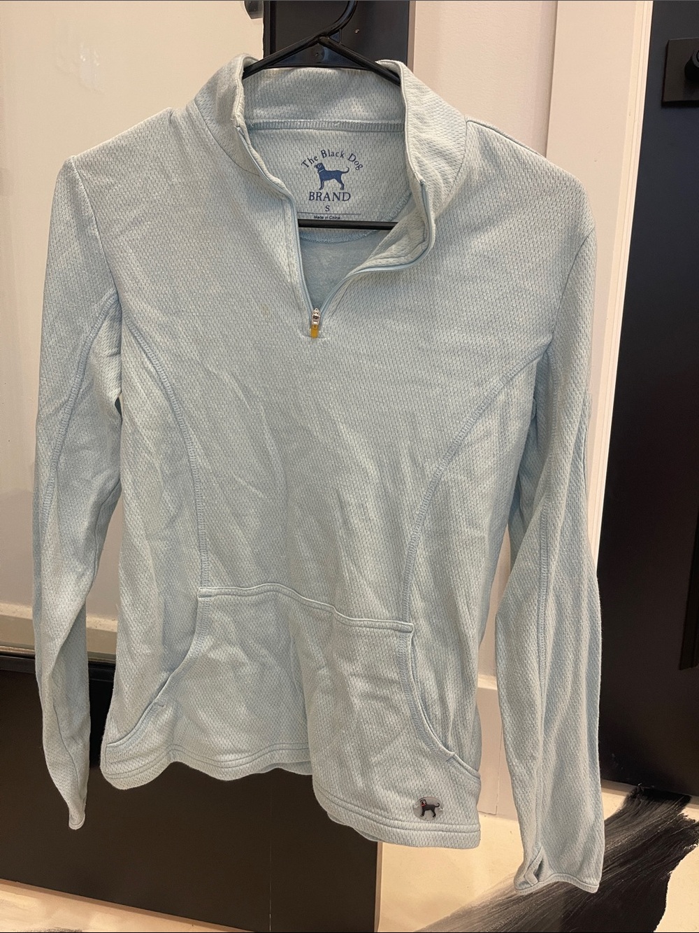 The Black Dog Light Blue Quarter-Zip Pullover